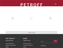 Tablet Screenshot of petroff.com